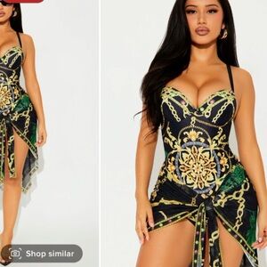 One piece swimsuit with versatile cover up 🌱